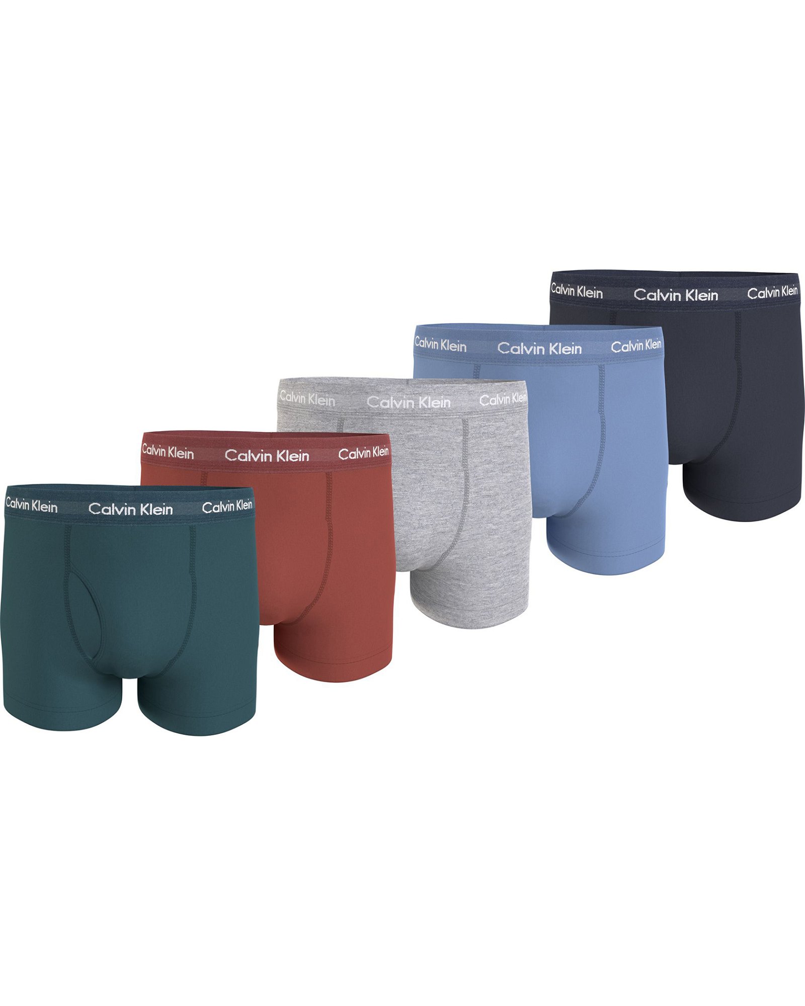 Calvin Klein Trunk 5-Pack M At Dp, Cr, Gry Ht, Be Ar Blu, Blr (S S)