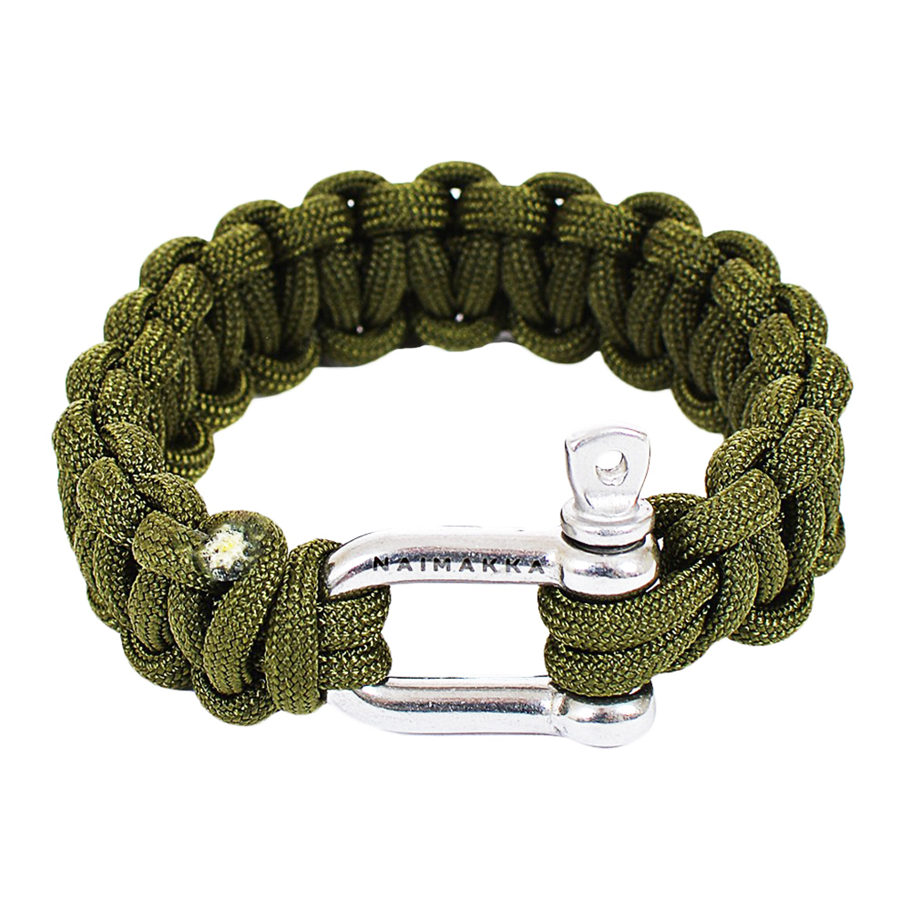 Army green paracord deals bracelet