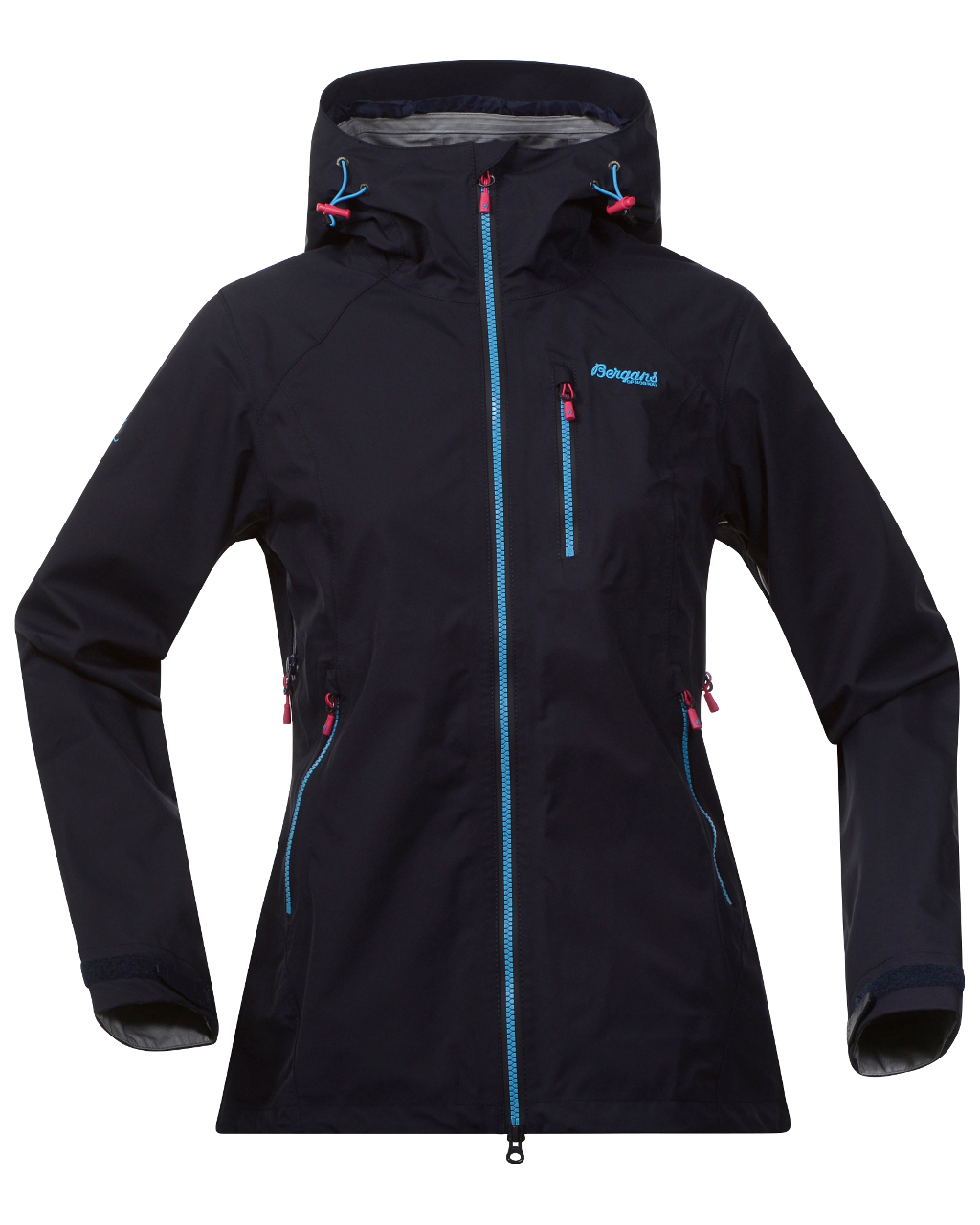 Bergans Eidfjord Lady Jacket Midnight Blue Bright Blue Hot Pink