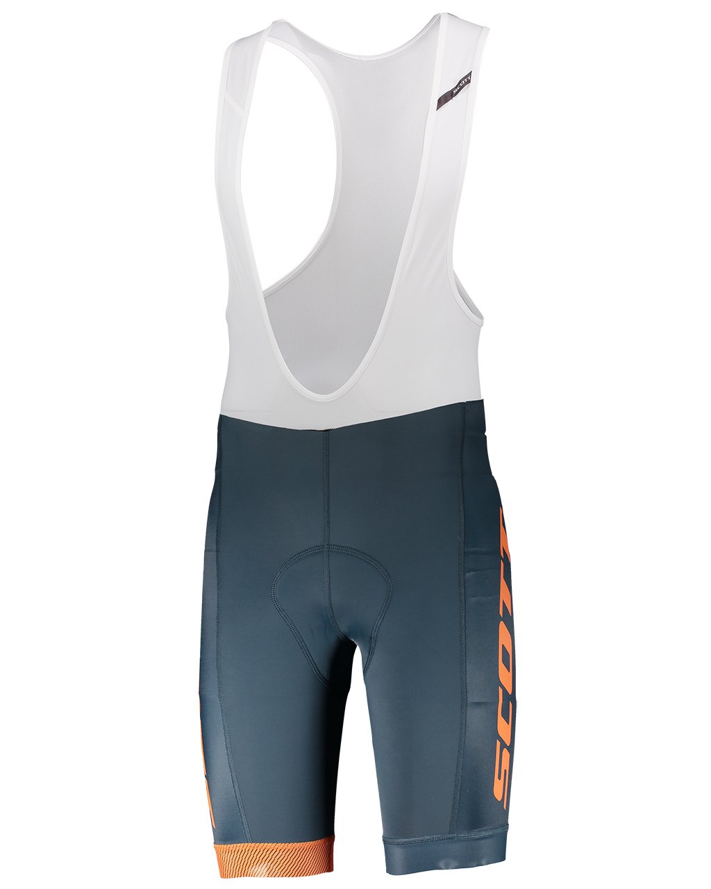 Scott Bibshorts RC Team ++ Nightfall Blue/Mandarin Orange (S S)