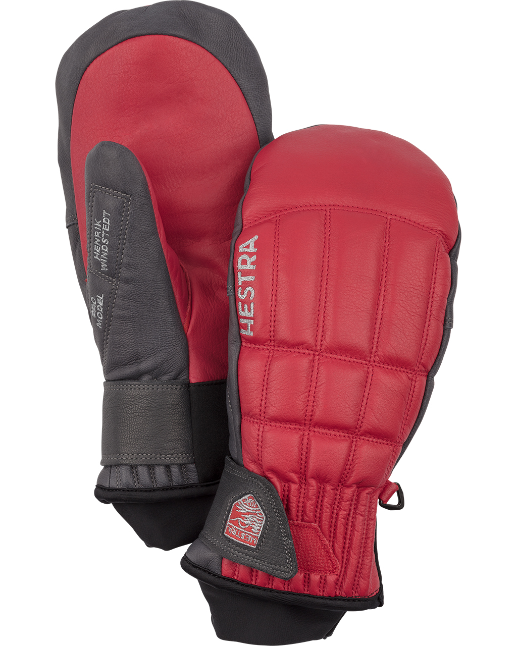 Hestra Henrik Leather Pro Model - Mitt Red/Grey