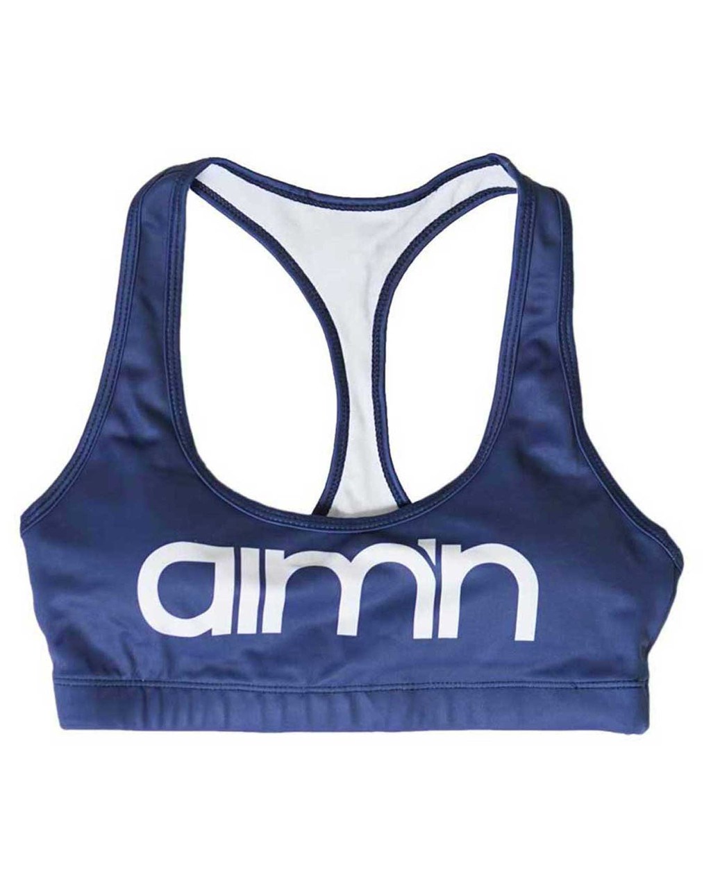 Aim'n Navy Logo Strap Bra 