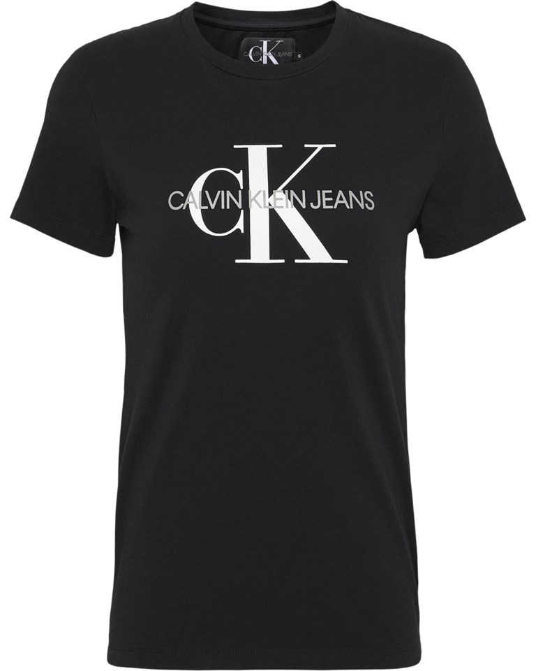 terrorisme Lav en snemand damper Calvin Klein Core Monogram Logo Regular Fit Tee W CK Black