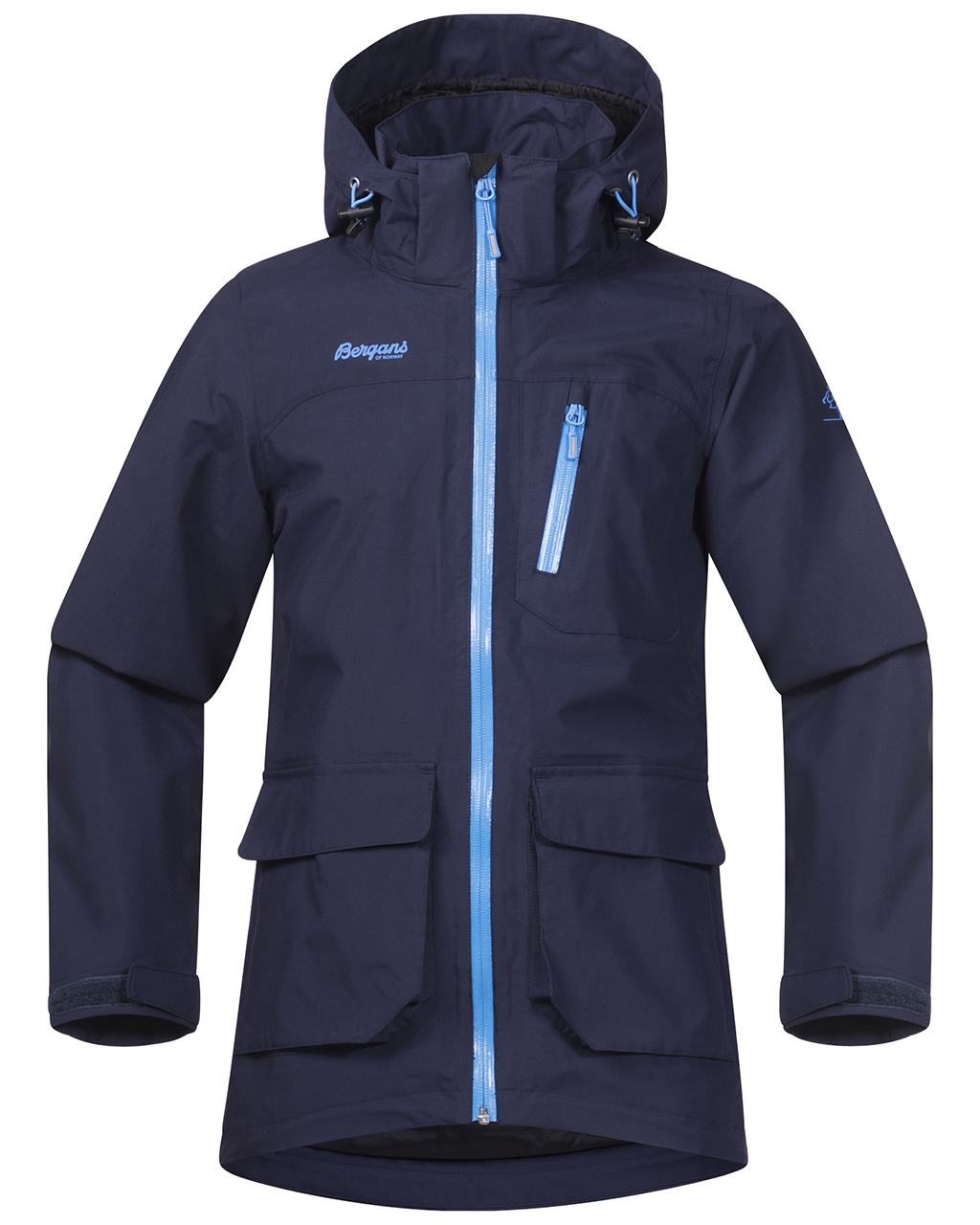 Bergans Folven Youth Jacket Navy Lt Winter Sky