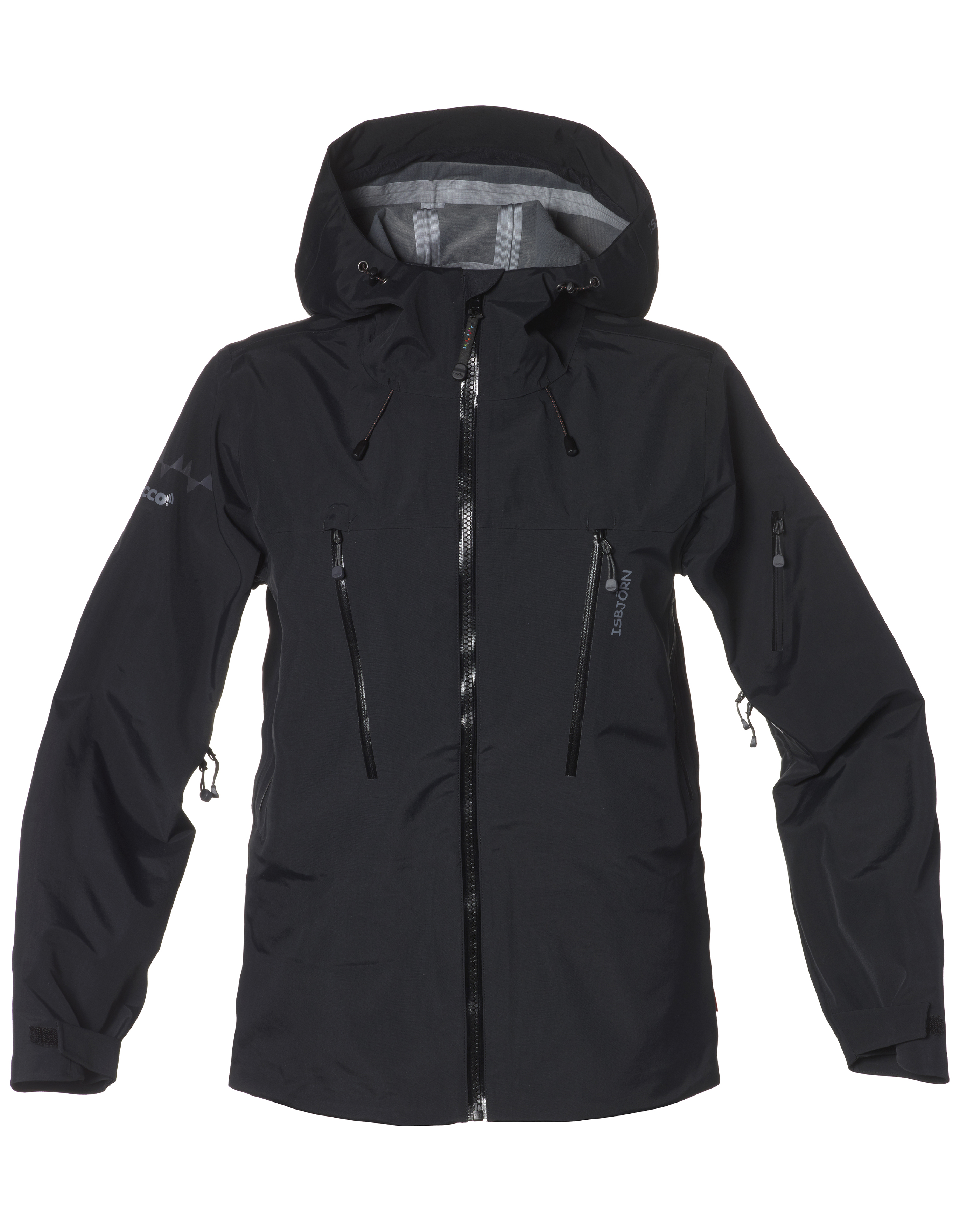 Black hard hotsell shell jacket