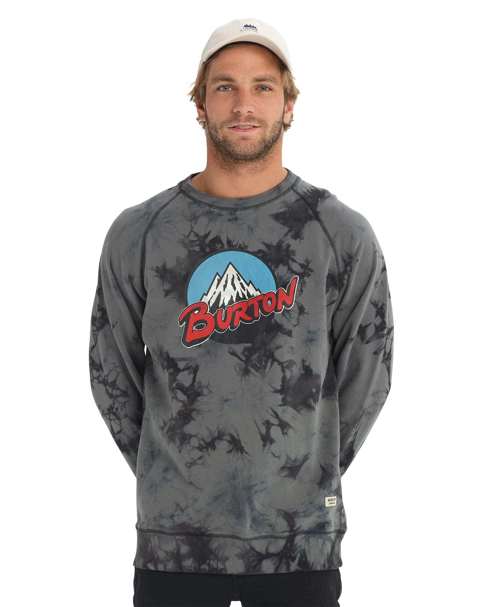 Burton Retro Mountain Organic Crew M Phantom Tie Dye