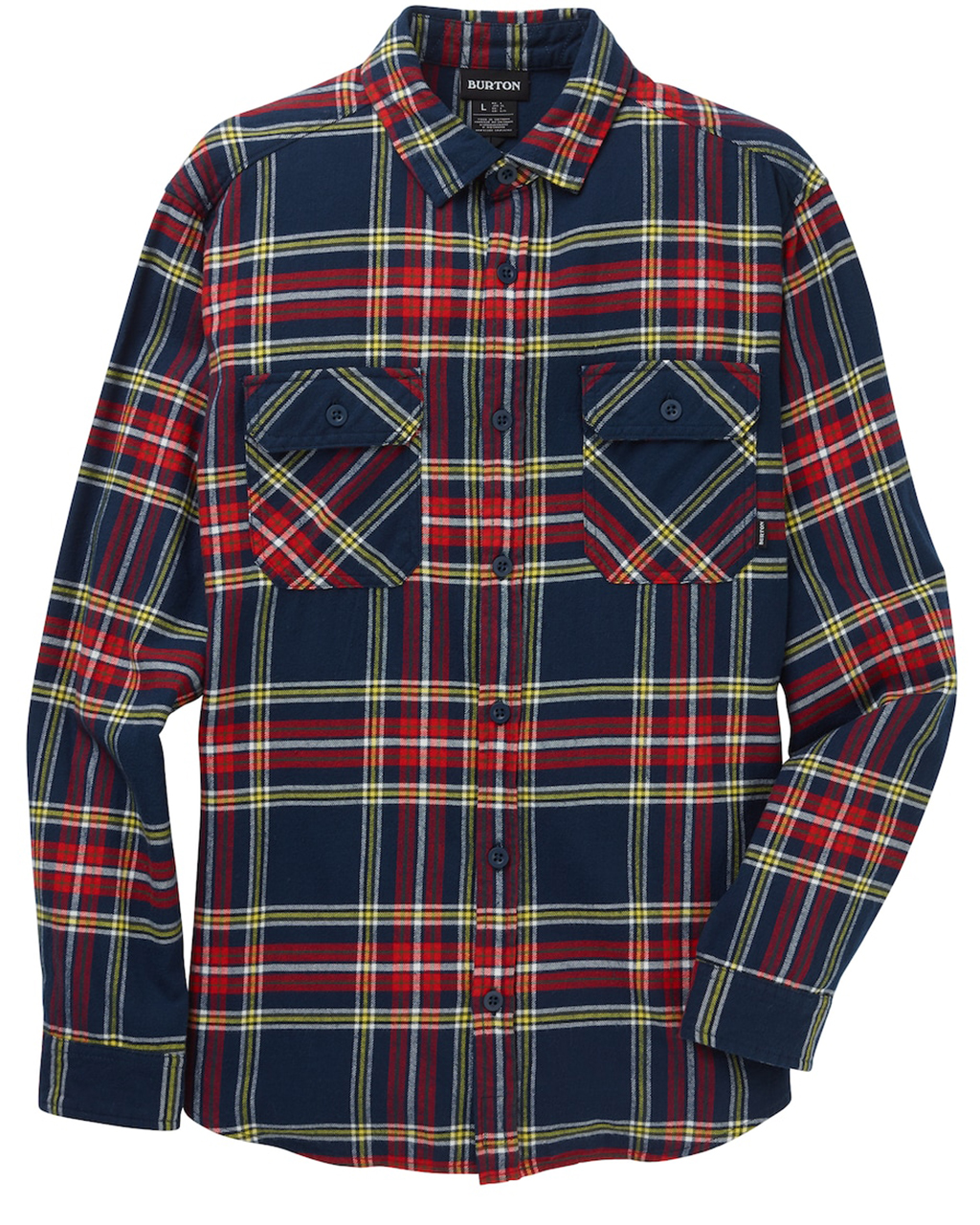 Burton Brighton Flannel M Dress Blue Classic Plaid