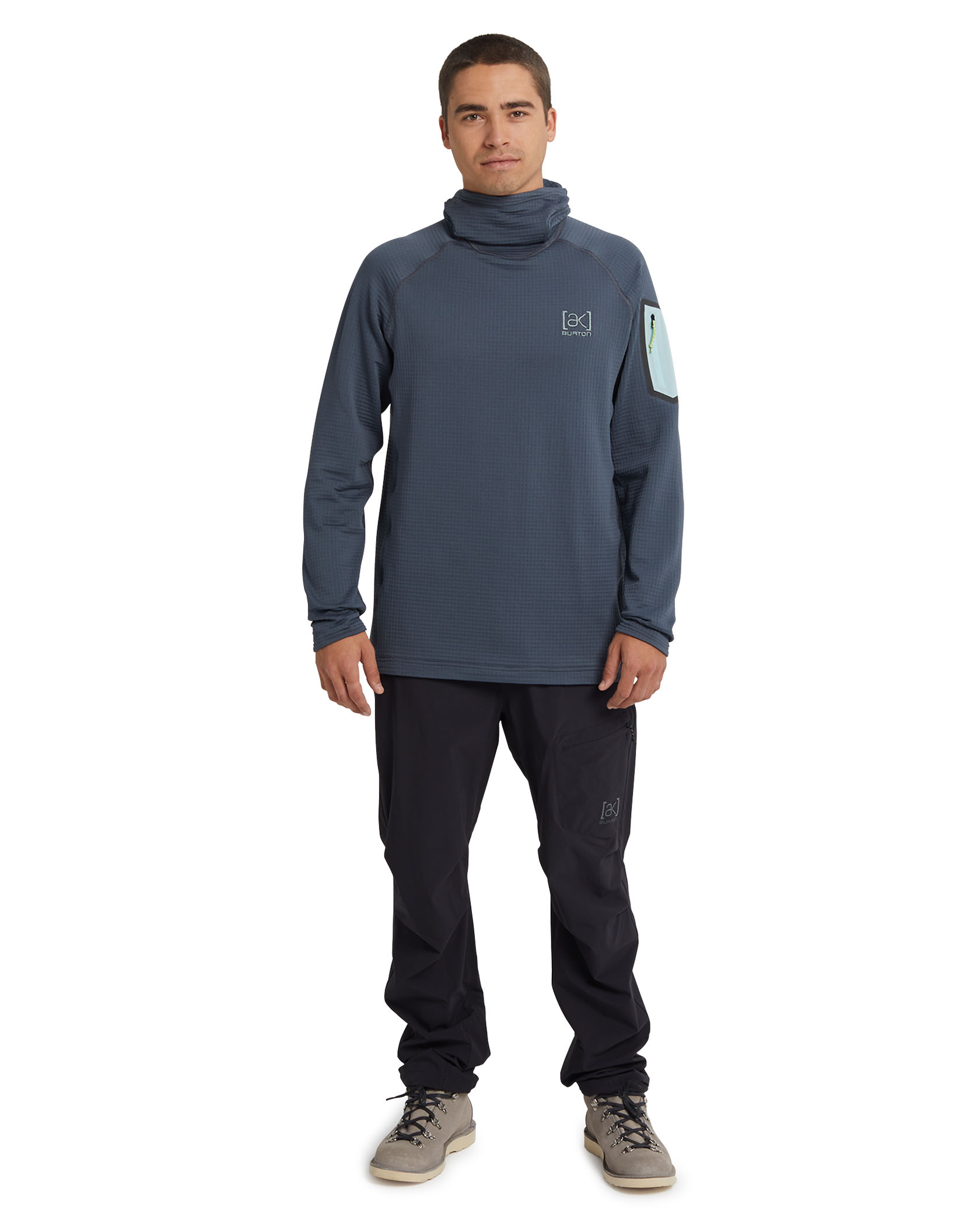 BURTON AK Polartec Grid Pullover Fleece Burton Ak Polartec