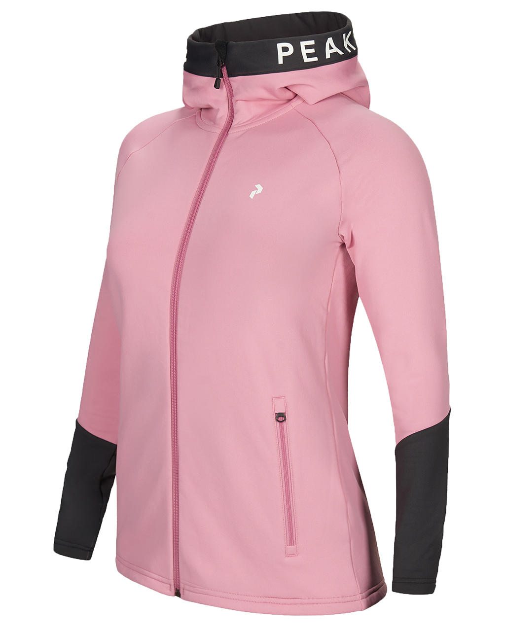 Peak Performance Rider Zip Hood W Frosty Rose