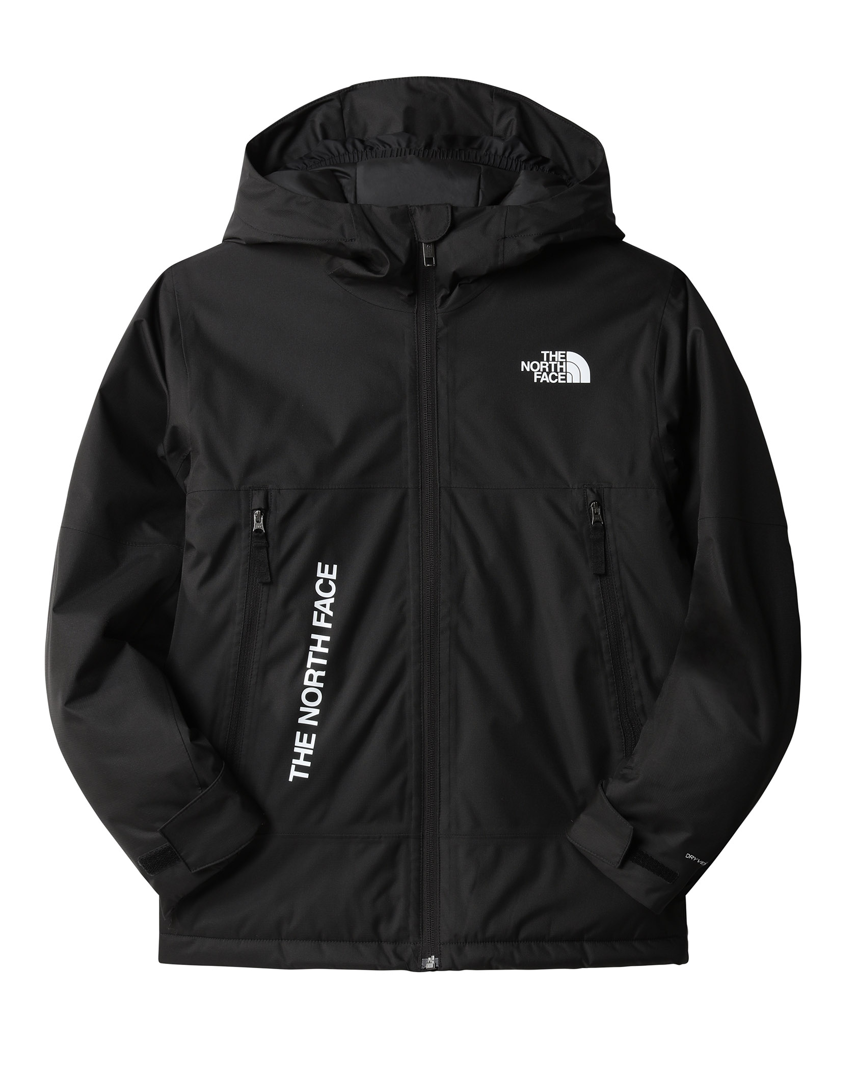 Black north face top jacket junior