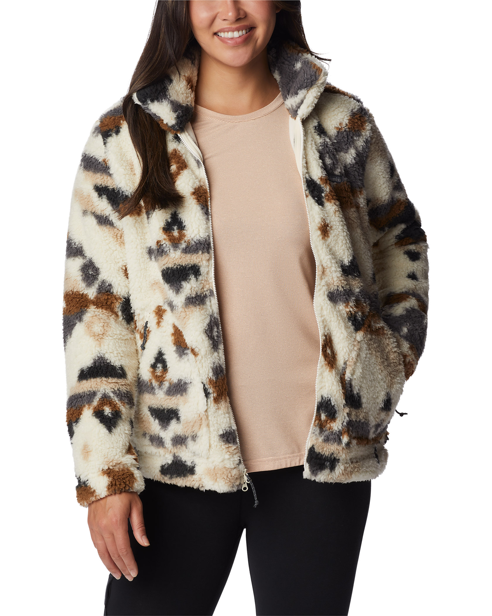 Columbia winter pass print sherpa online jacket