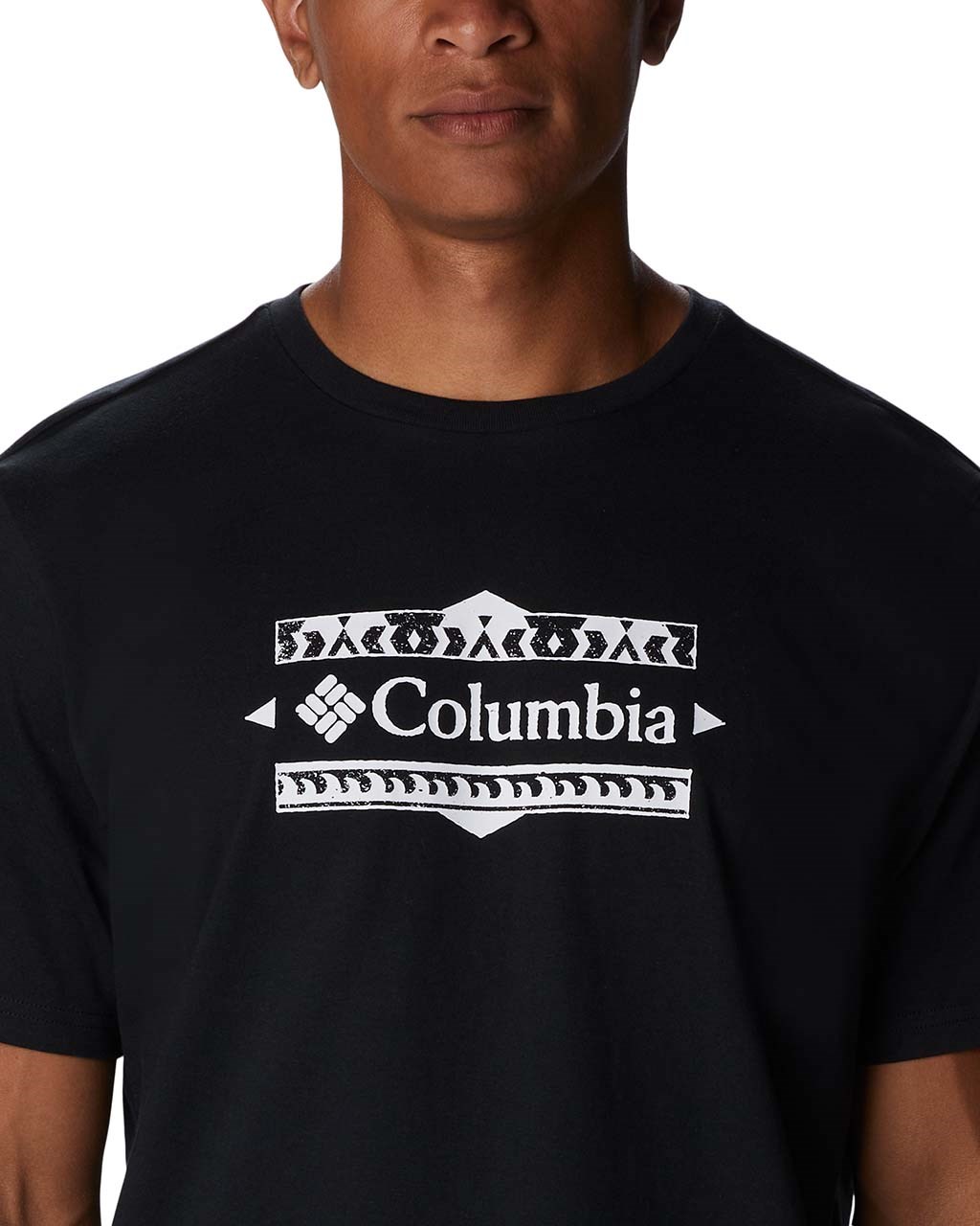 Columbia Explorers Canyon Back S/S Tee M Black/Bordered Beauty Graphic