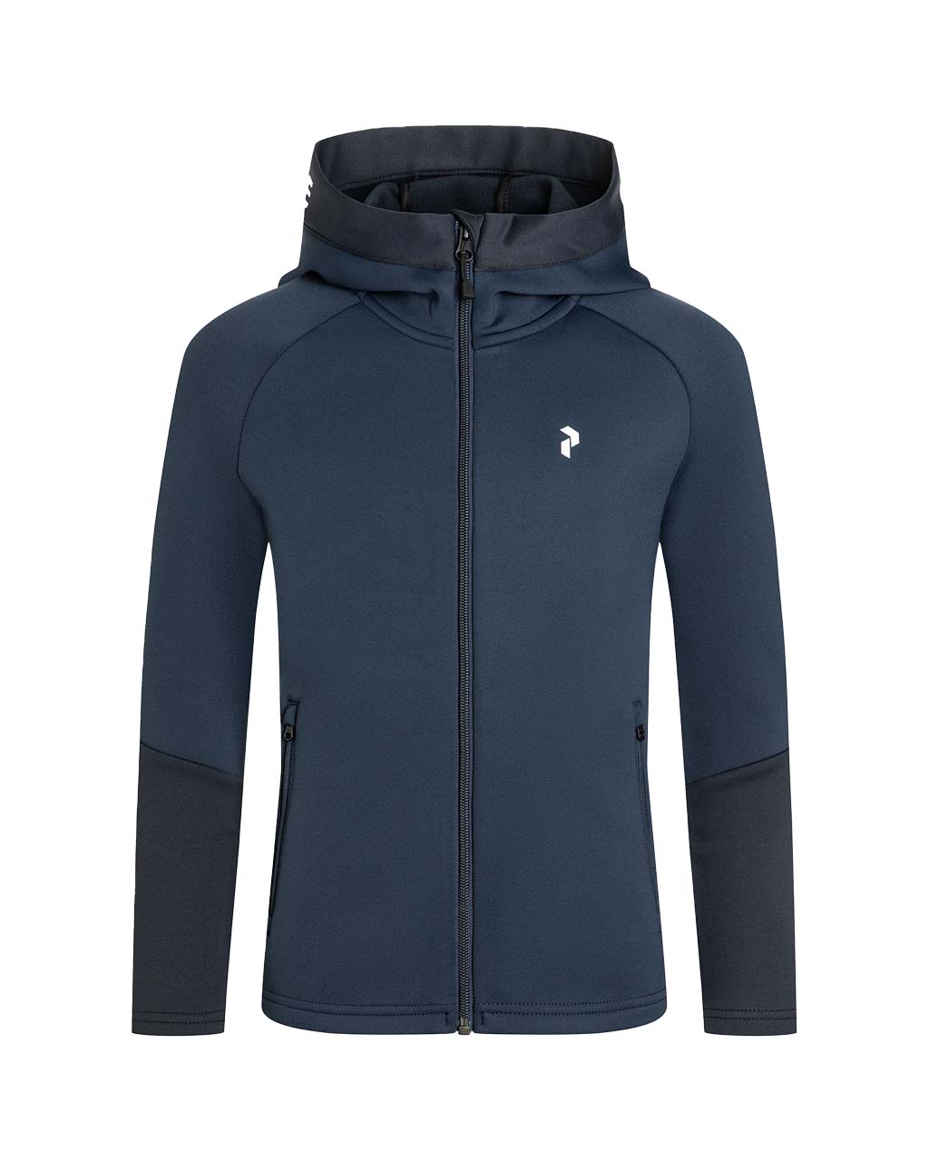 Peak Performance Rider Mid Zip Hood JR Blue Shadow