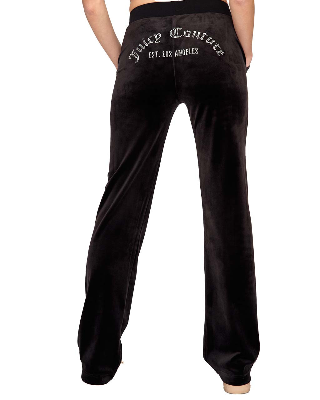 Juicy couture tina best sale velour track pants black