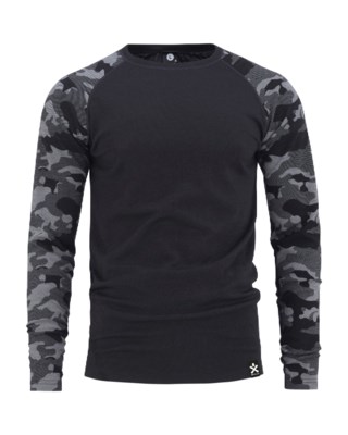 Camo Merino Wool Crew M