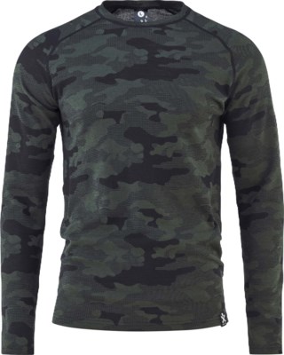 Camo Merino Wool Crew M