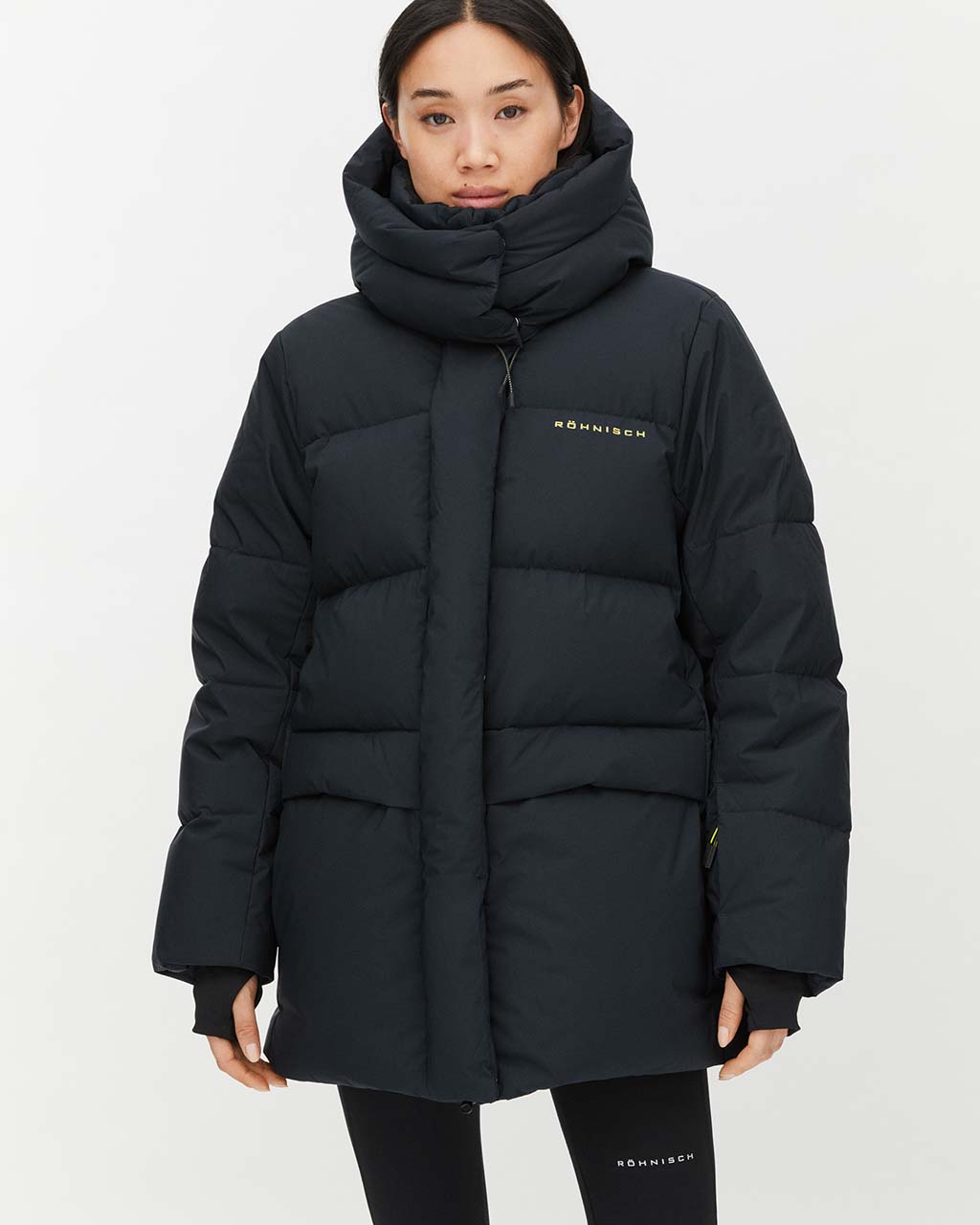 Röhnisch w light down long sale jacket