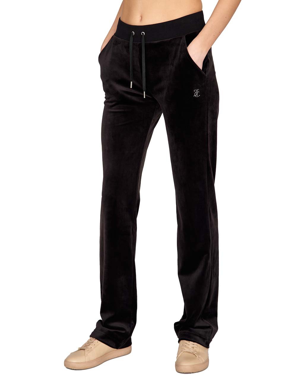 Juicy Couture Arched Diamante Del Ray Pant W Black (XXS XXS)