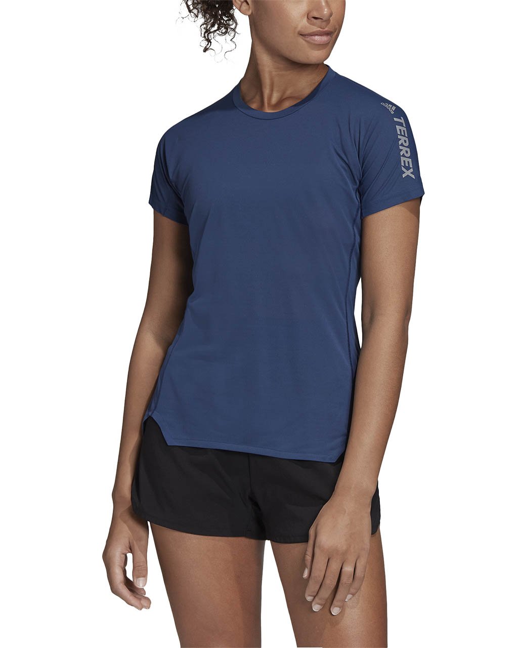 Adidas TERREX W Agravic All-Around Tee W Tech Indigo (M M)