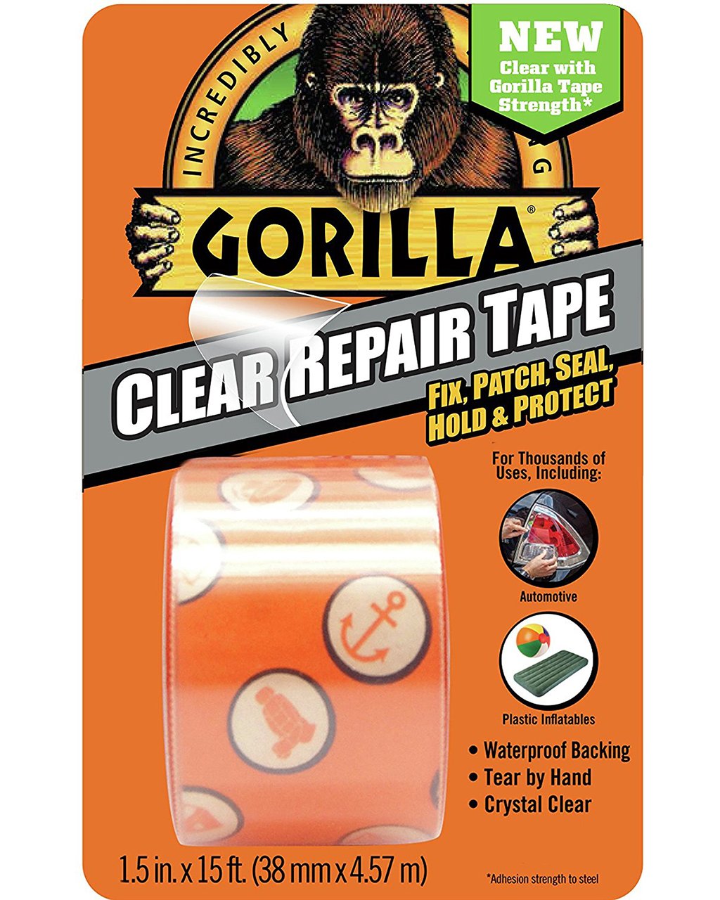 Gorilla Duct Tape Transparent (8,2 m 8,2 m)