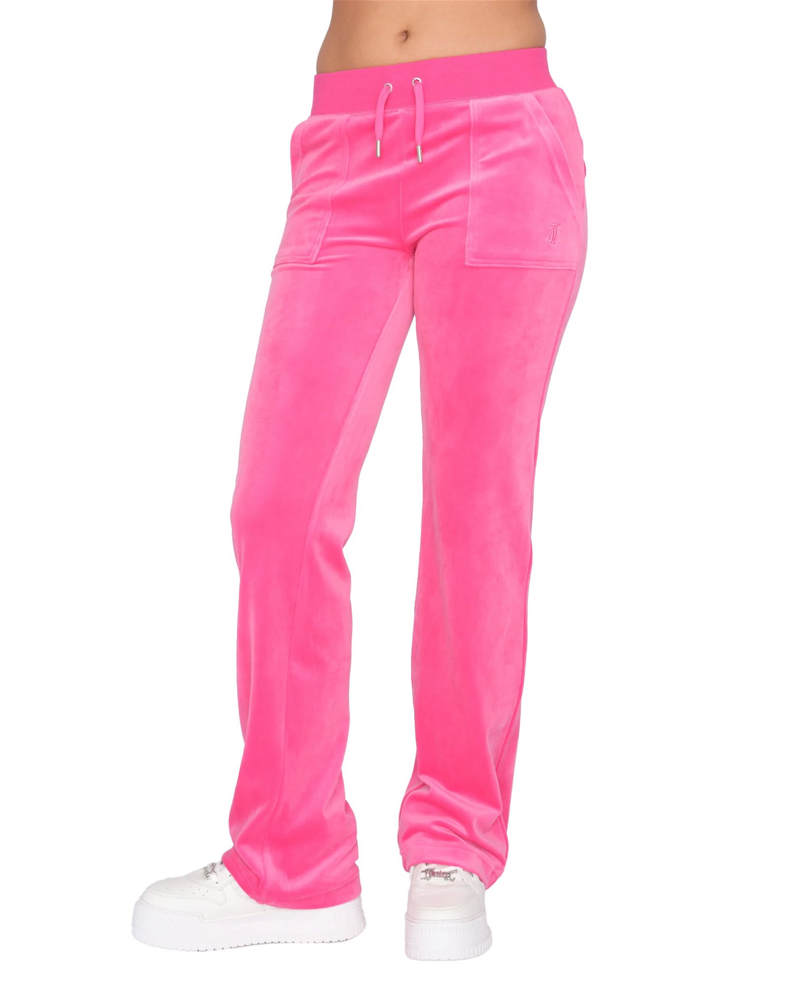 Juicy Couture Del Ray Classic Velour Pant Pocket Design W Nostalgia Pink (S S)