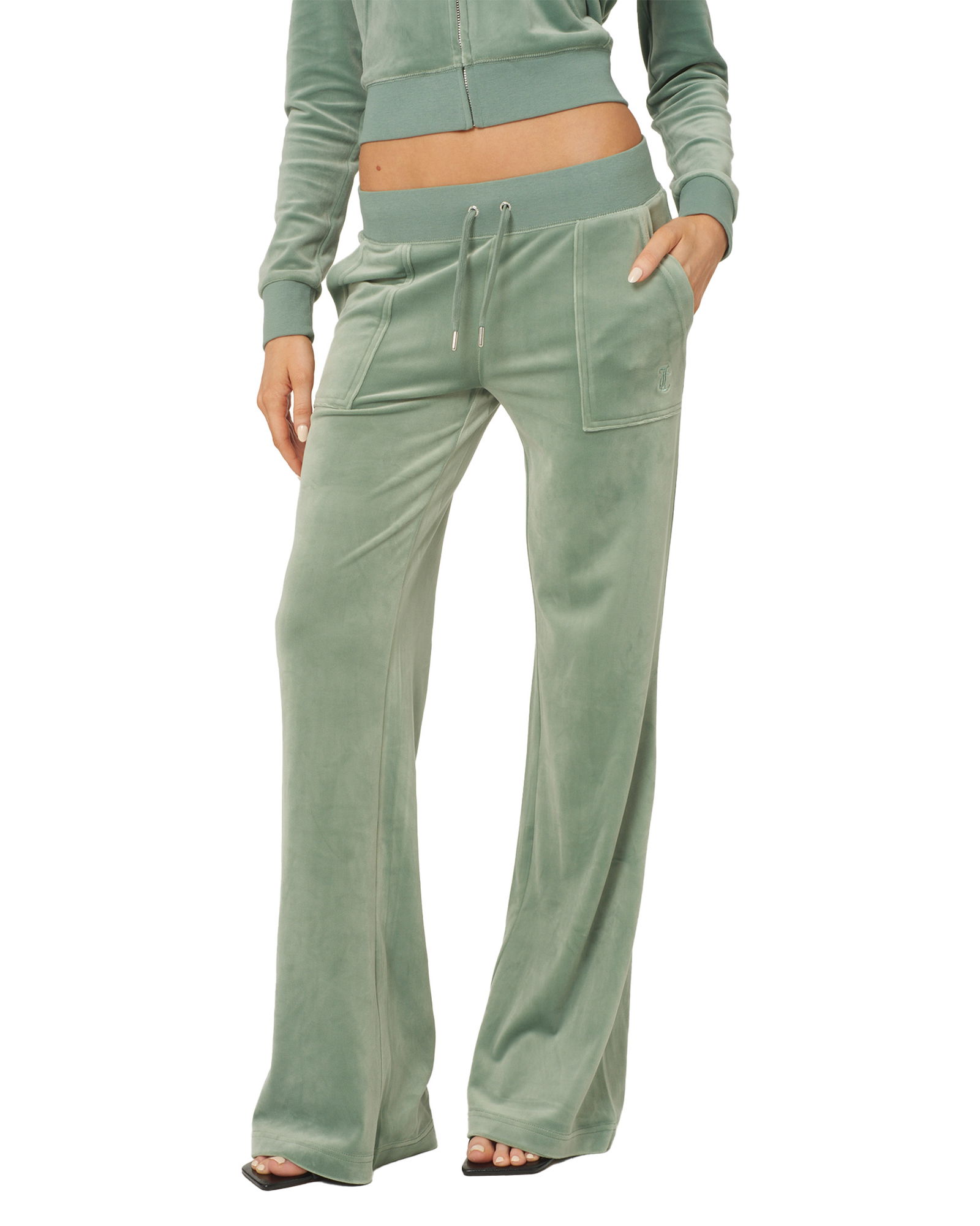 Juicy Couture Layla Low Rise Flare Pocket W Chinois Green (XXS XXS)