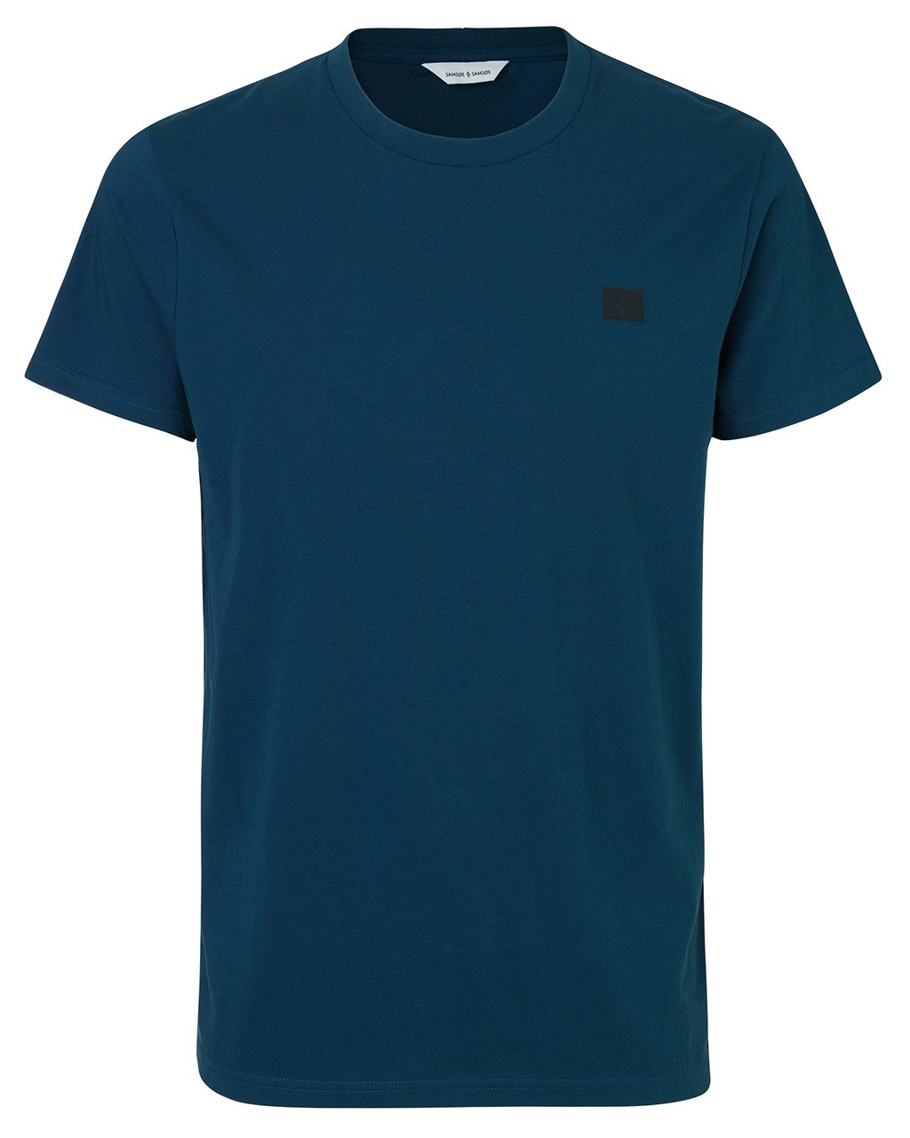 Samsøe and Samsøe Max o-n Logo III S/S T-Shirt M Blue Wing Teal (M M)